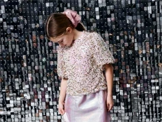 Name It corsage paillet festtop